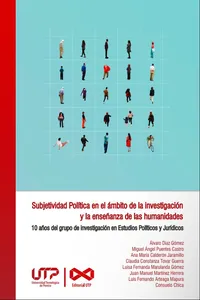 Subjetividad Política en el ámbito de la investigación y la enseñanza de las humanidades_cover