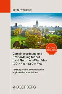 Gemeindeordnung und Kreisordnung für das Land Nordrhein-Westfalen_cover