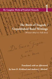The Birth of Tragedy / Unpublished Basel Writings_cover