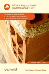 Preparación de soportes para revestir. EOCB0109_cover