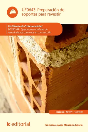 Preparación de soportes para revestir. EOCB0109