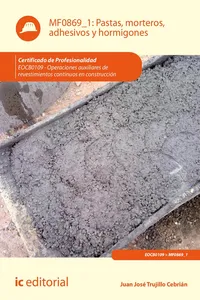 Pastas, morteros, adhesivos y hormigones. EOCB0109_cover
