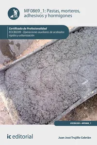 Pastas, morteros, adhesivos y hormigones. EOCB0209_cover