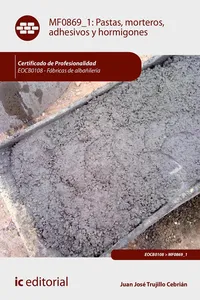 Pastas, morteros, adhesivos y hormigones. EOCB0108_cover