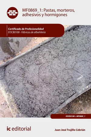 Pastas, morteros, adhesivos y hormigones. EOCB0108