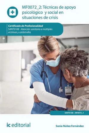 Técnicas de apoyo psicológico y social en situaciones de crisis. SANT0108