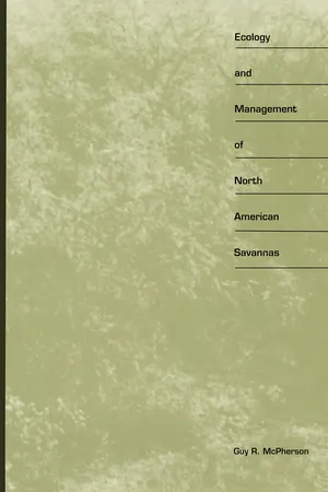 Ecology and Management of North American Savannas