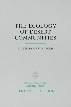 The Ecology of Desert Communities