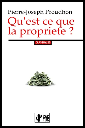 Qu'est ce que la propriete ?