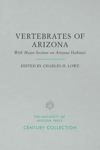 The Vertebrates of Arizona_cover