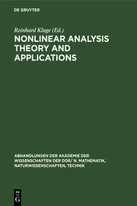 Nonlinear Analysis Theory and Applications_cover