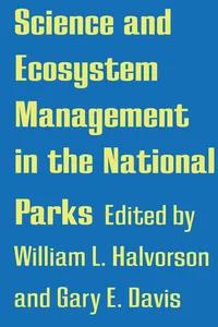 Science and Ecosystem Management in the National Parks_cover