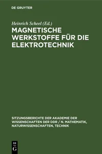 Magnetische Werkstoffe für die Elektrotechnik_cover