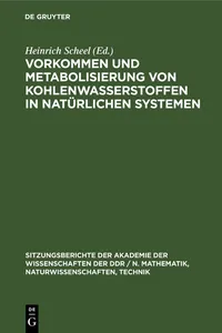 Vorkommen und Metabolisierung von Kohlenwasserstoffen in natürlichen Systemen_cover