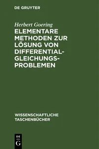 Elementare Methoden zur Lösung von Differentialgleichungsproblemen_cover