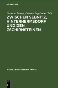 Zwischen Sebnitz, Hinterhermsdorf und den Zschirnsteinen_cover