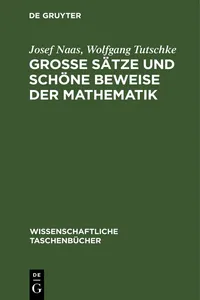 Große Sätze und schöne Beweise der Mathematik_cover