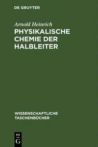 Physikalische Chemie der Halbleiter_cover