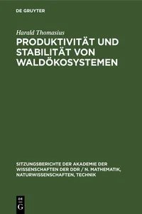 Produktivität und Stabilität von Waldökosystemen_cover