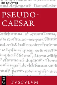 Bellum Alexandrinum / Bellum Africum / Bellum Hispaniense_cover