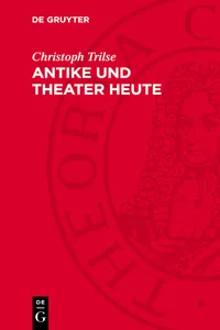 Antike und Theater heute_cover