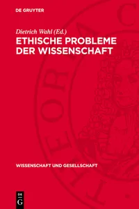 Ethische Probleme der Wissenschaft_cover