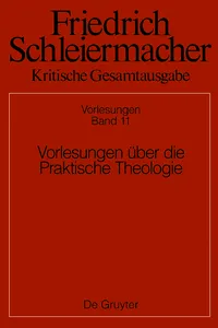 Vorlesungen über die Praktische Theologie