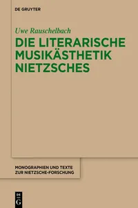 Die literarische Musikästhetik Nietzsches