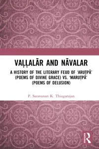 Vaḷḷalār and Nāvalar: A History of the Literary Feud_cover