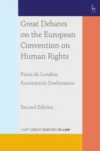 Great Debates on the European Convention on Human Rights_cover