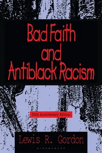 Bad Faith and Antiblack Racism_cover