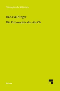 Die Philosophie des Als Ob_cover