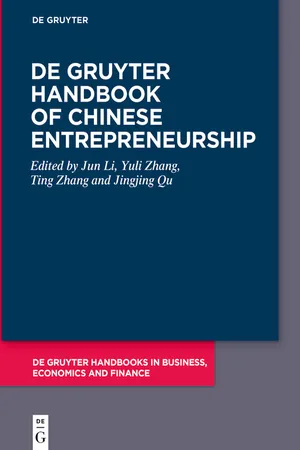 De Gruyter Handbook of Chinese Entrepreneurship
