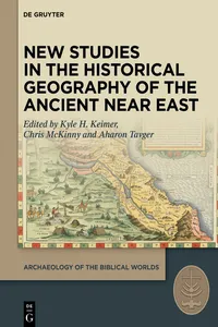 New Studies in the Historical Geography of the Ancient Near East_cover