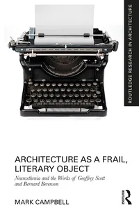 Architecture as a Frail, Literary Object_cover