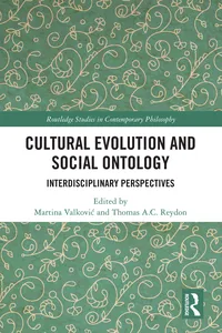 Cultural Evolution and Social Ontology_cover