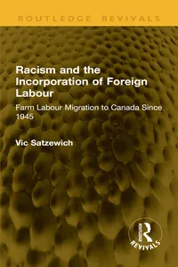 Racism and the Incorporation of Foreign Labour_cover