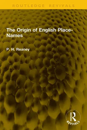 The Origin of English Place-Names