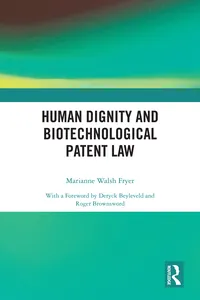 Human Dignity and Biotechnological Patent Law_cover