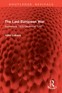 The Last European War_cover