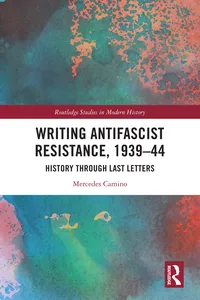 Writing Antifascist Resistance, 1939–44_cover