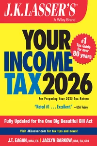 J.K. Lasser's Your Income Tax 2026_cover