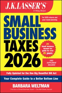 J.K. Lasser's Small Business Taxes 2026_cover