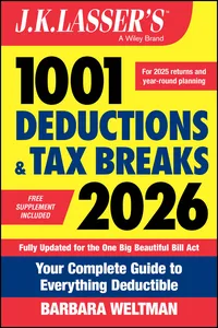 J.K. Lasser's 1001 Deductions and Tax Breaks 2026_cover