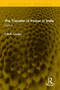 The Transfer of Power in India_cover