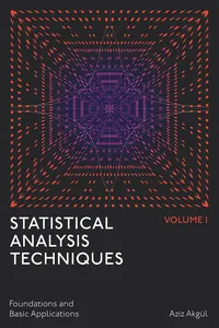 Statistical Analysis Techniques, Volume 1_cover