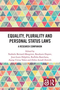 Equality, Plurality and Personal Status Laws_cover