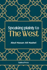Speaking plainly to the West_cover