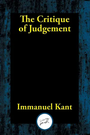 The Critique of Judgement