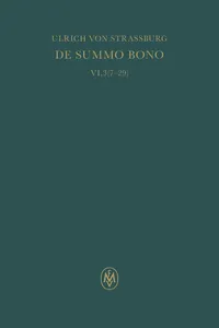 De summo bono. Liber VI, Tractatus 3,7–29_cover